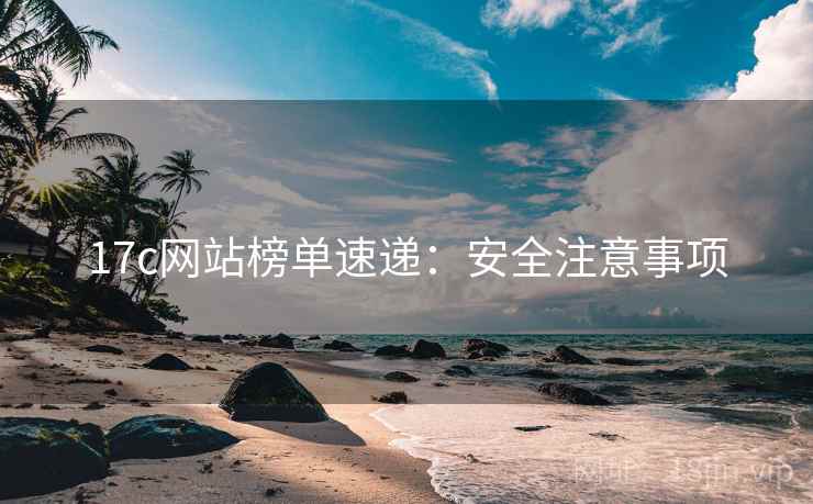 17c网站榜单速递：安全注意事项