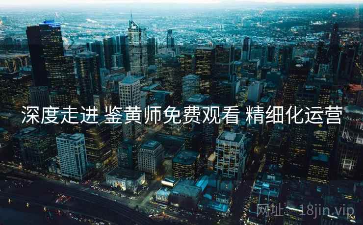 深度走进 鉴黄师免费观看 精细化运营