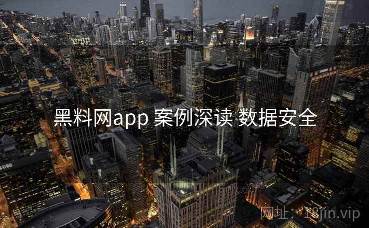 黑料网app 案例深读 数据安全