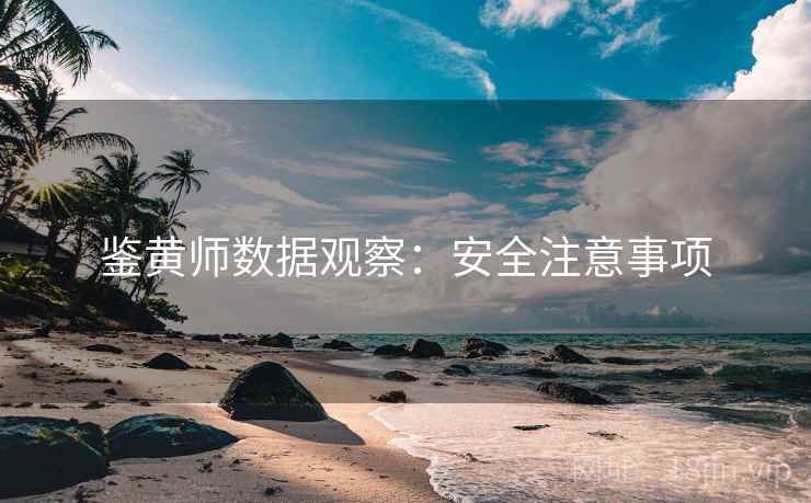 鉴黄师数据观察：安全注意事项